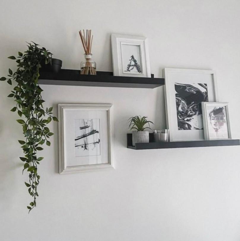 Wandplanken Mosslanda Ikea 2x, Ophalen, Zo goed als nieuw