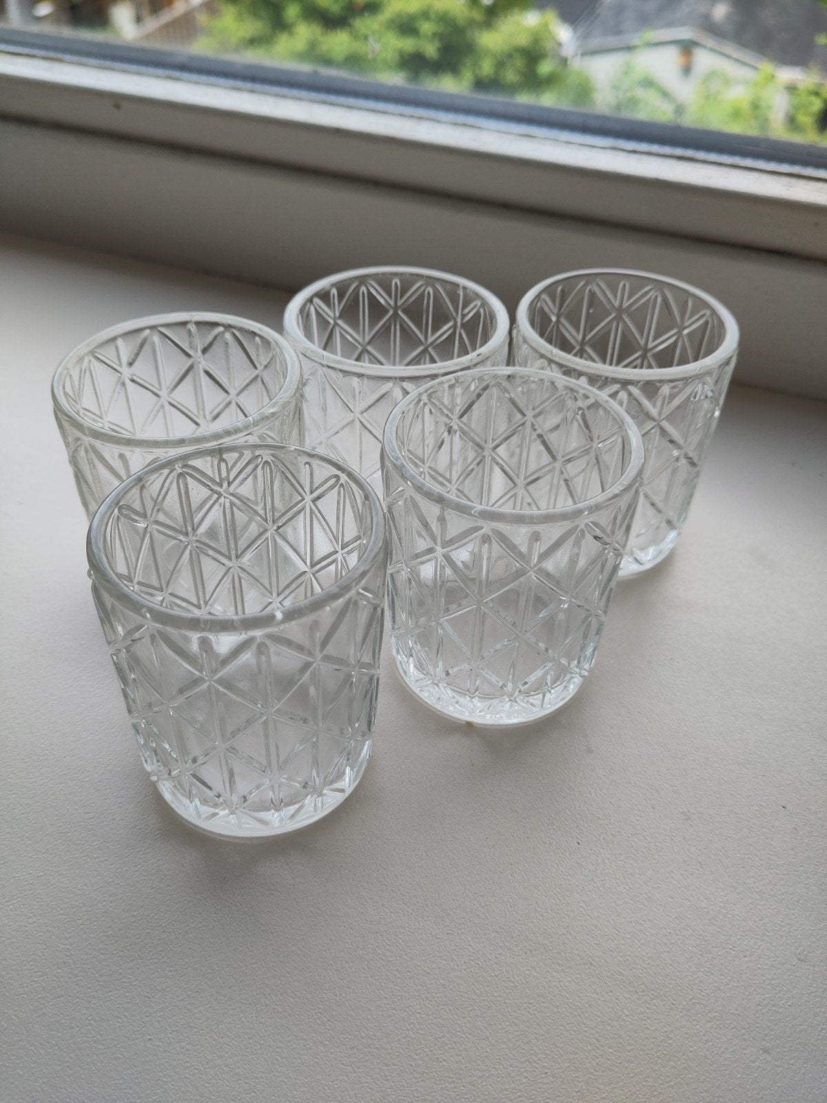 Bruiloft decoratiepakket: waxinehouders, spelden, Ophalen, Met patroon/structuur, Goud, Glas