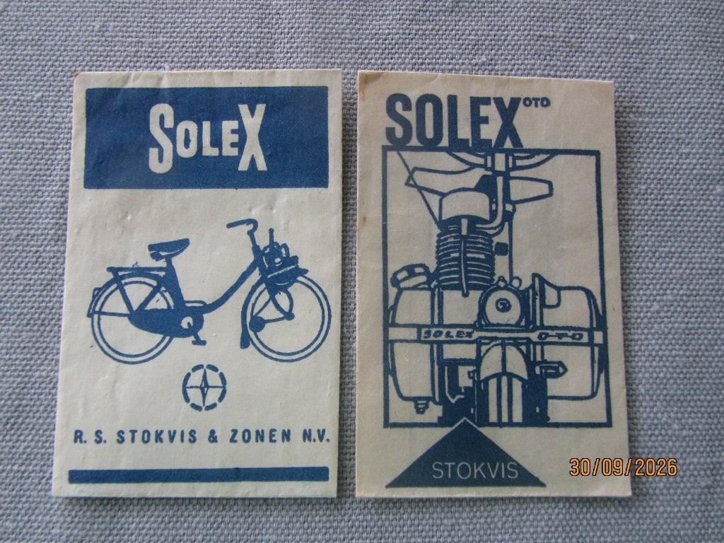 Suikerzakjes 2 Verschillende Solex, Verzamelen, Ophalen of Verzenden, Nederland