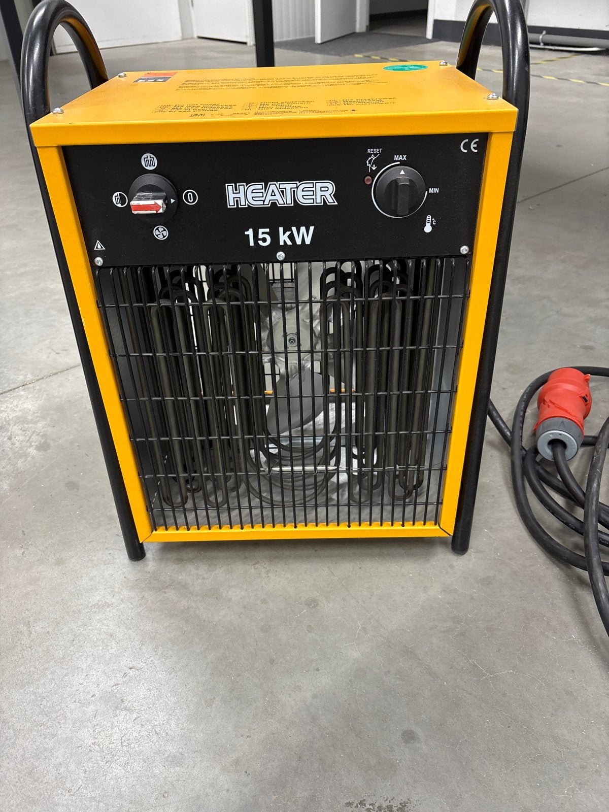 Krachtige 15 kW elektrische heater, Ophalen of Verzenden, Gebruikt, 800 watt of meer, Kachel