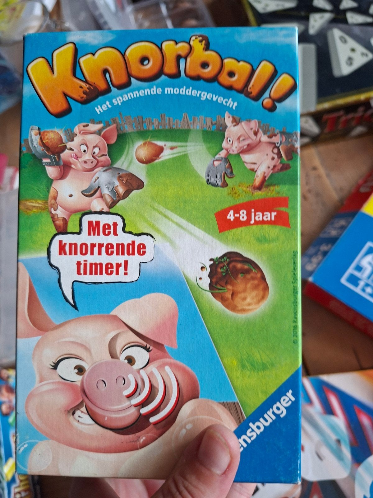 Knorbal! Het spannende moddergevecht - Ravensburger, Drie of vier spelers, Ophalen of Verzenden, Gebruikt, Ravensburger