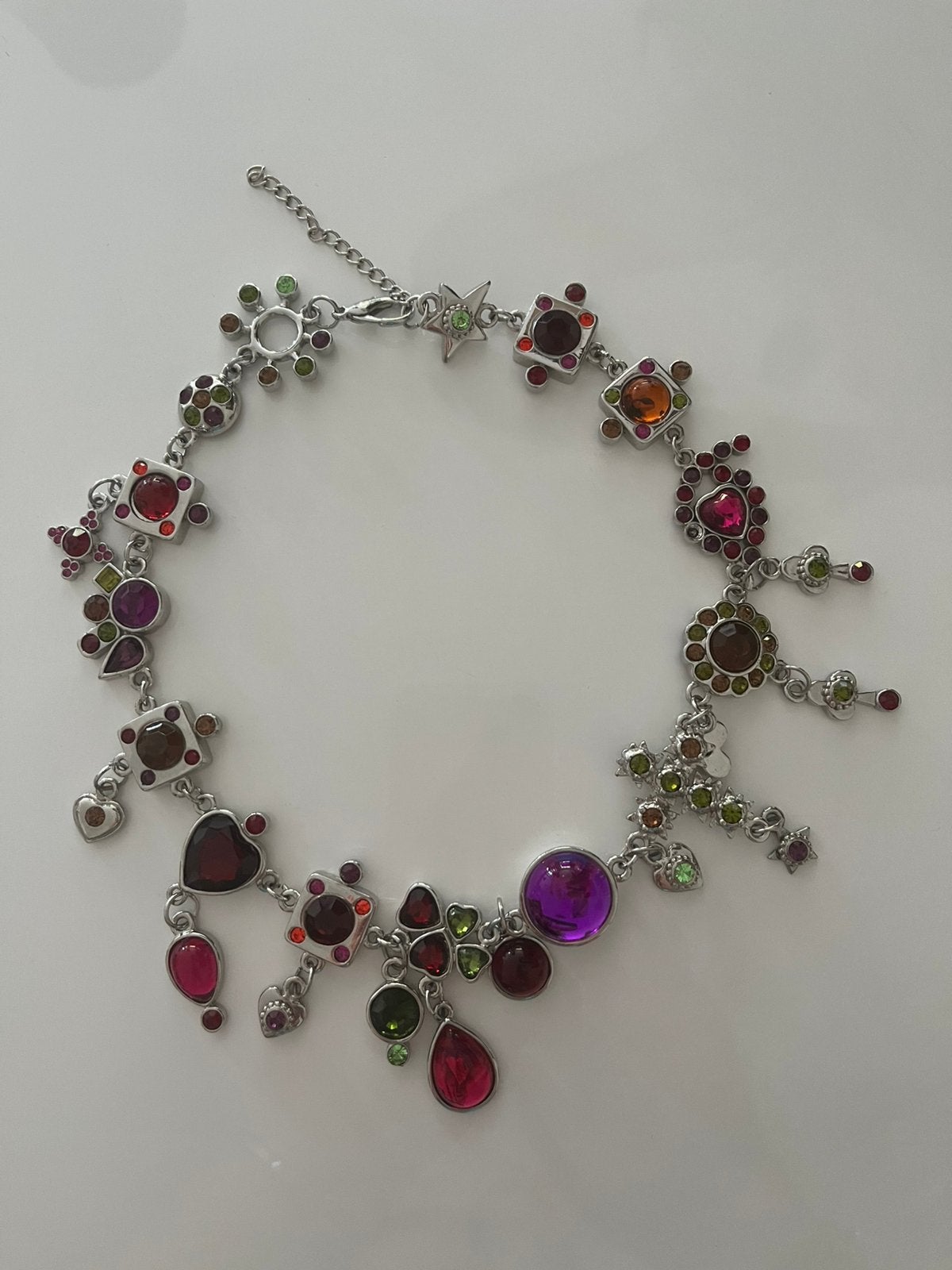 Ketting vintage statement 45 cm, Ophalen of Verzenden, Zo goed als nieuw, Goud, Overige materialen