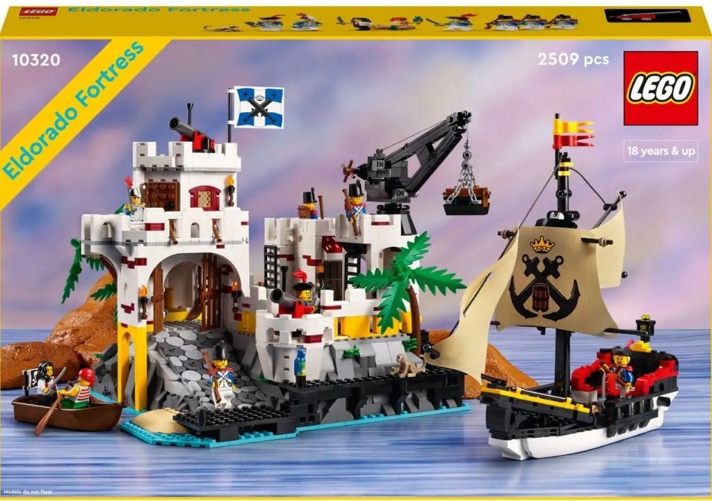 Te huur: Lego Eldorado Fortress 10320, Gebruikt, Compleet, Lego, Ophalen of Verzenden