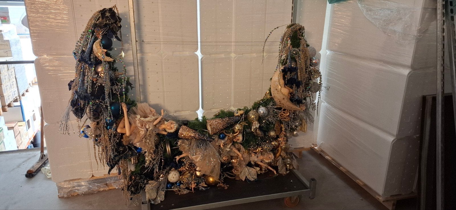 Goodwill halve maan 183 cm, Diversen, Kerst, Ophalen, Zo goed als nieuw