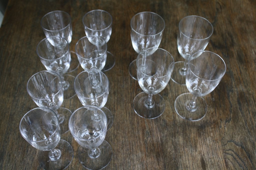 Wijnglazen, antiek 12 stuks, Antiek en Kunst, Antiek | Glas en Kristal, Ophalen
