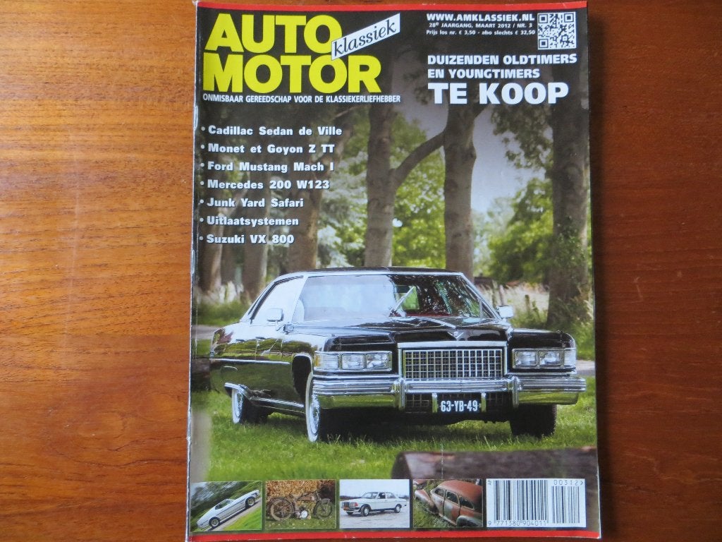 Auto Motor Klassiek 3 2012 MB W123, Mustang Mach1, Cadillac, Ophalen of Verzenden, Nieuw, Mercedes