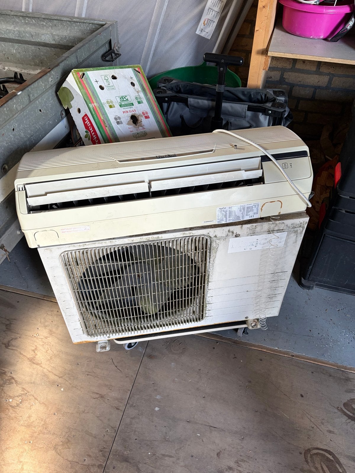 Maxicool Split Airco - Wandmodel, Ophalen, Gebruikt, Minder dan 60 m³, 3 snelheden of meer
