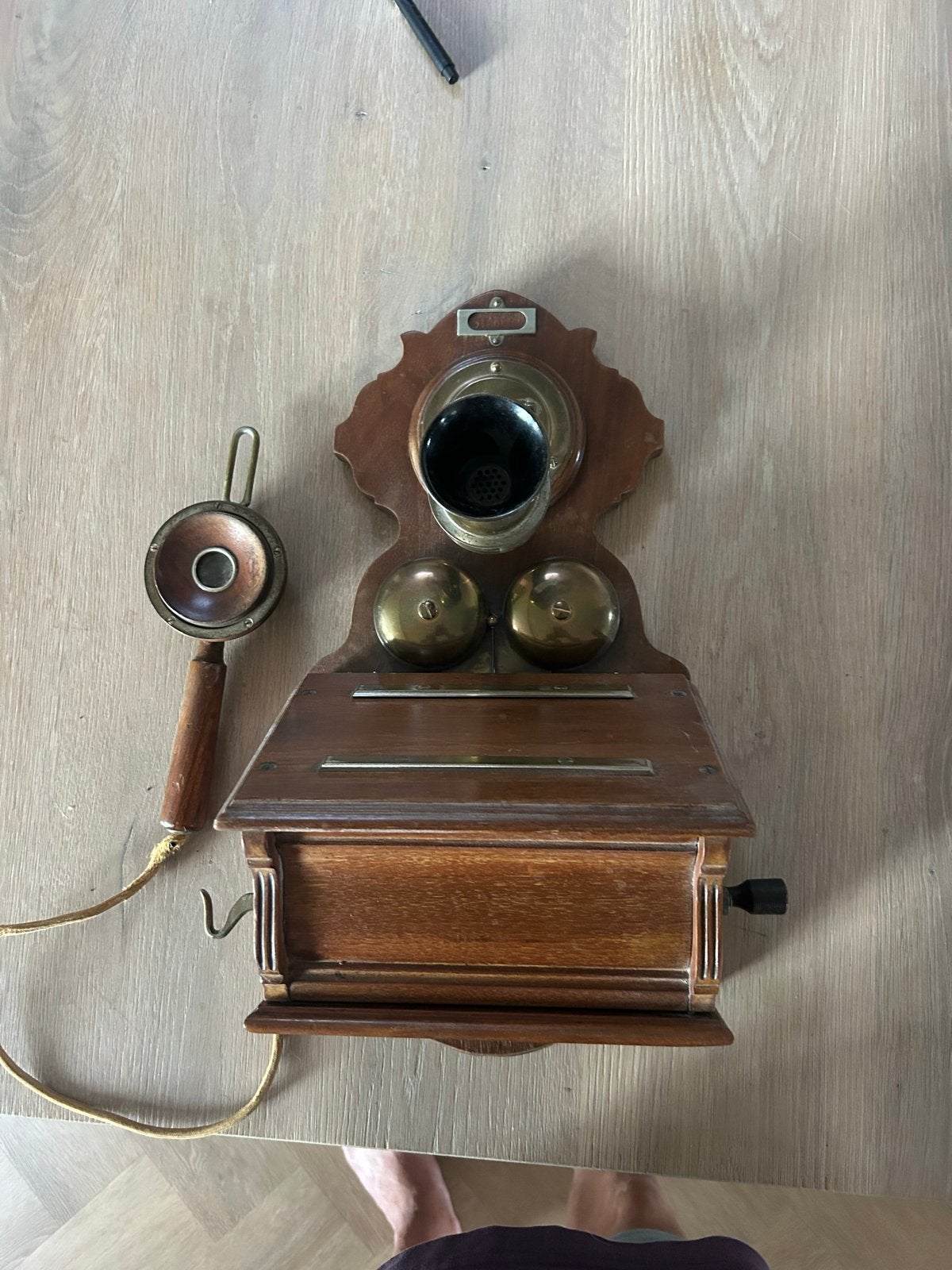 Antieke Siemens & Halske wandtelefoon in (1904), Ophalen of Verzenden
