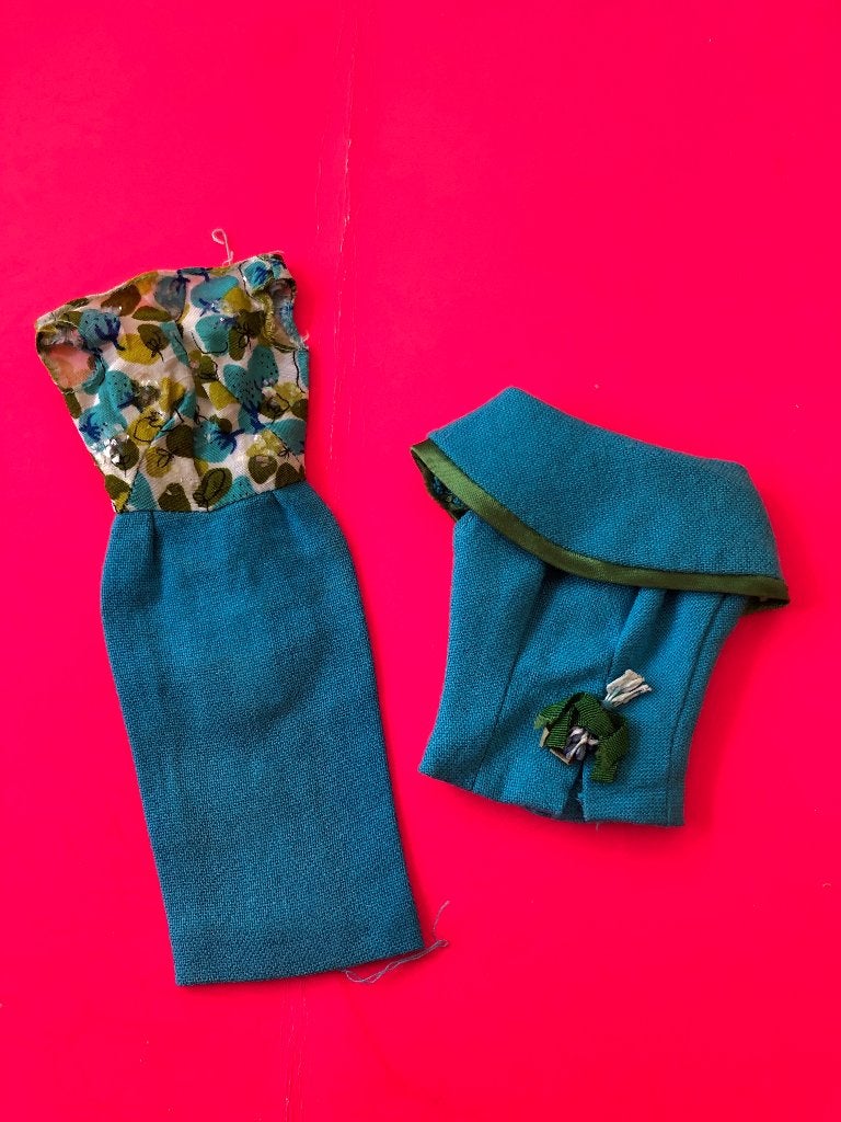 barbie kleding 1966 club meeting, Verzenden, Zo goed als nieuw, Kleertjes