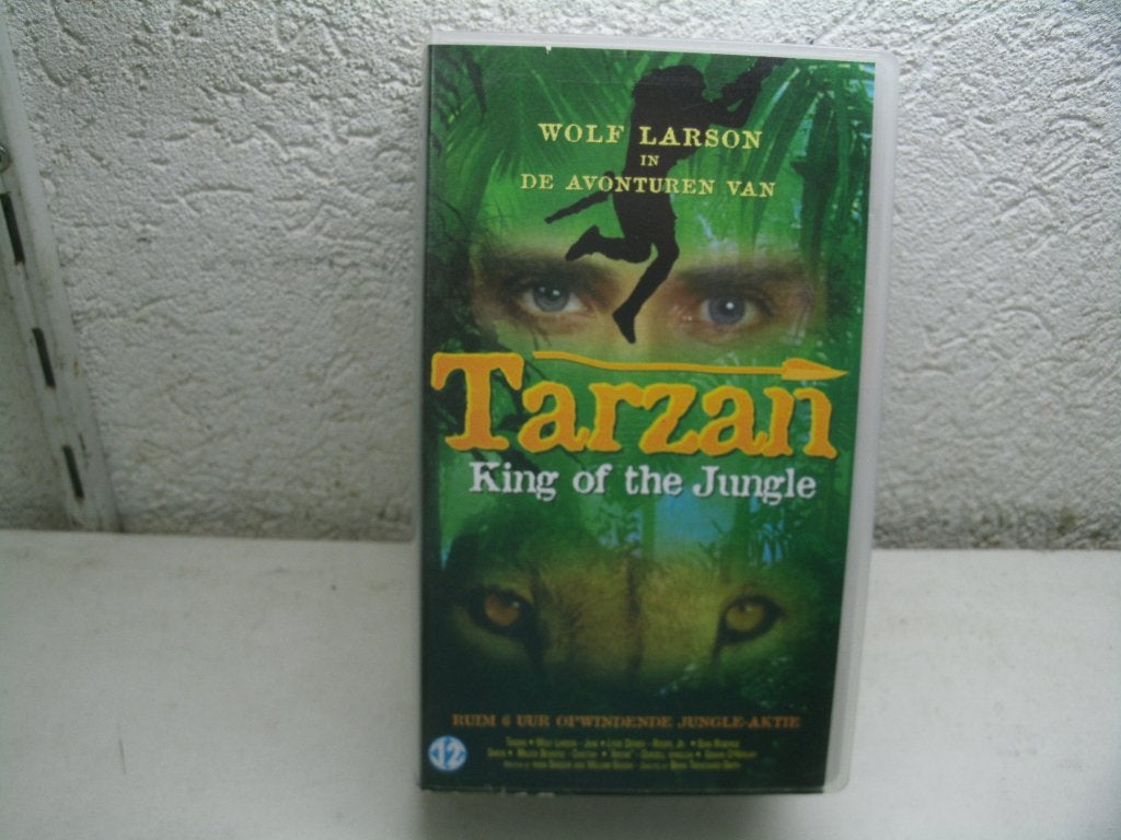 vhs 250b tarzan king of the jungle 2 banden, Alle leeftijden, Ophalen of Verzenden, Zo goed als nieuw, Actie en Avontuur