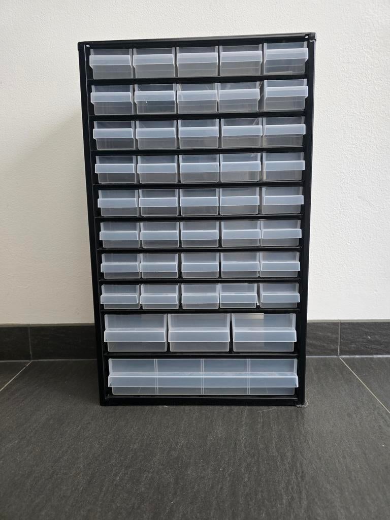 Raaco Ladekast met 44 Lades - Metaal & Kunststof, 5 laden of meer, Ophalen of Verzenden, Minder dan 100 cm, Metaal