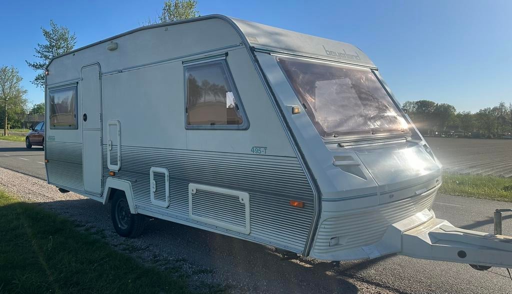 Beyerland vitesse 495-t inc voortent, luifel&vaste wc, Rondzit, 750 - 1000 kg, Particulier, 4 tot 5 meter