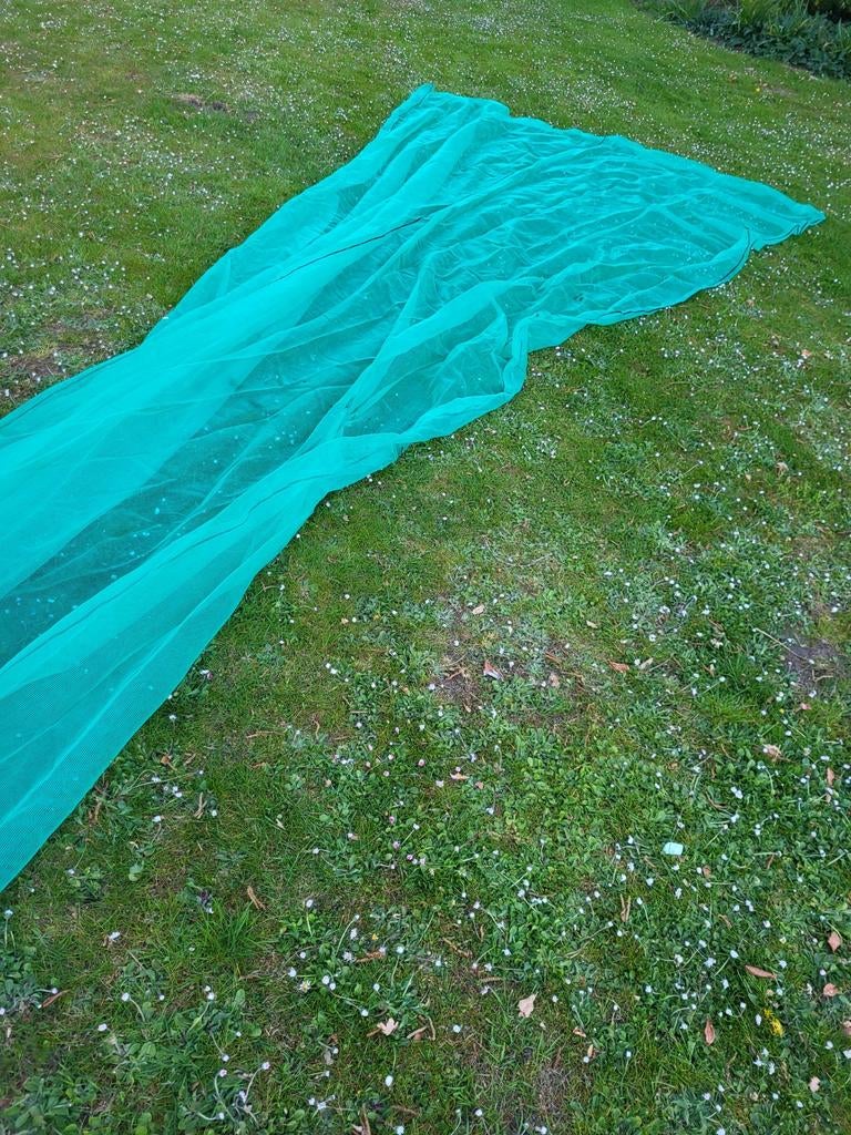 Steigerdoek 3x12 meter - Groen, Ophalen of Verzenden, Gebruikt, Overige typen