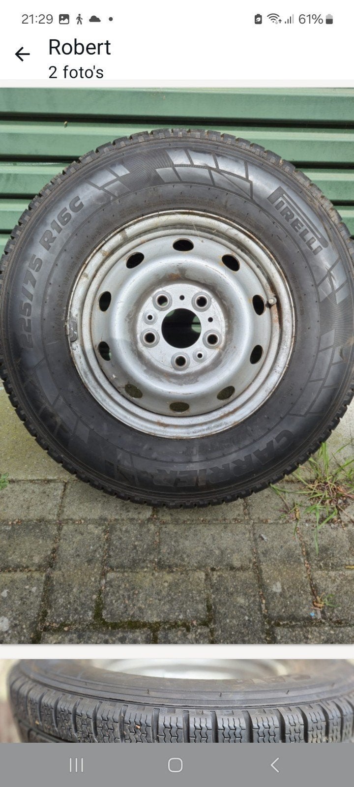 Camper winter reservewiel 225/75 R16C 5x130 zwaar chassis, Ophalen