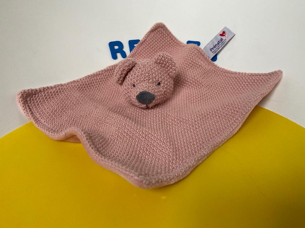K1074 prenatal doekje beer roze, Ophalen of Verzenden, Zo goed als nieuw, Beer