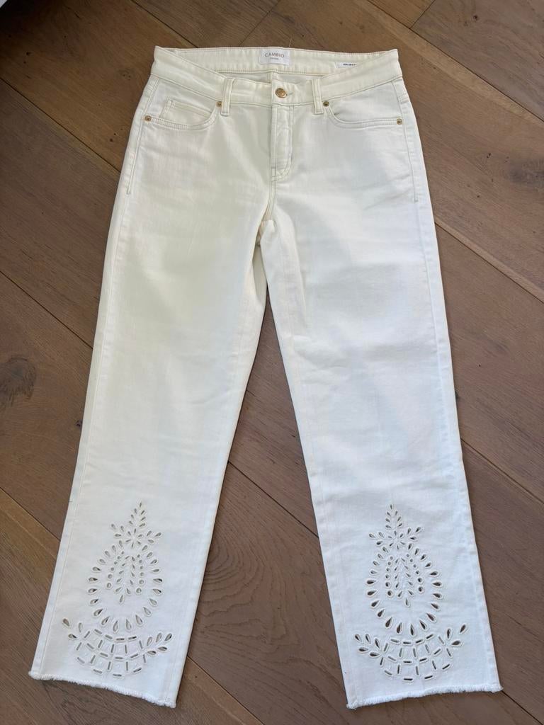 Cambio Francesca broek mt 38, Maat 38/40 (M), Verzenden, Beige, Nieuw