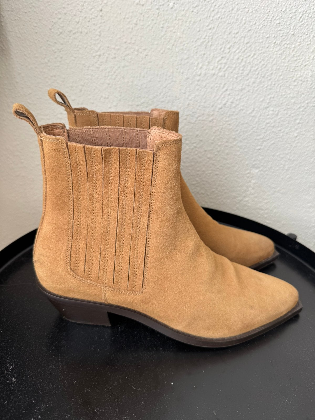 Suède laarsjes Sissy Boy - maat 41, Beige, Lage of Enkellaarzen, Ophalen of Verzenden, Zo goed als nieuw