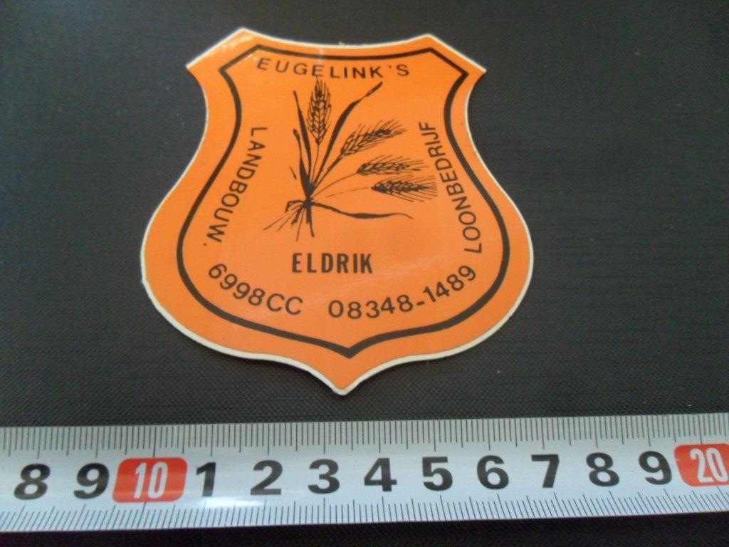 sticker Eldrik EUGELINK'S Landbouw Loonbedrijf 08348-1489, Ophalen, Zo goed als nieuw