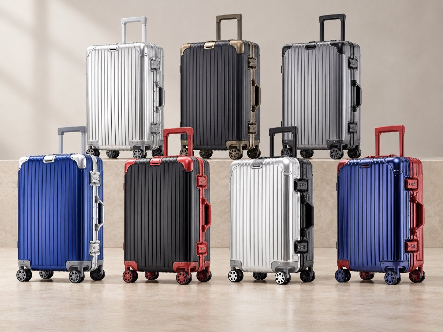 Luxe aluminium koffer met TSA-slot - Diverse maten, Boeken, Ophalen of Verzenden, Nieuw