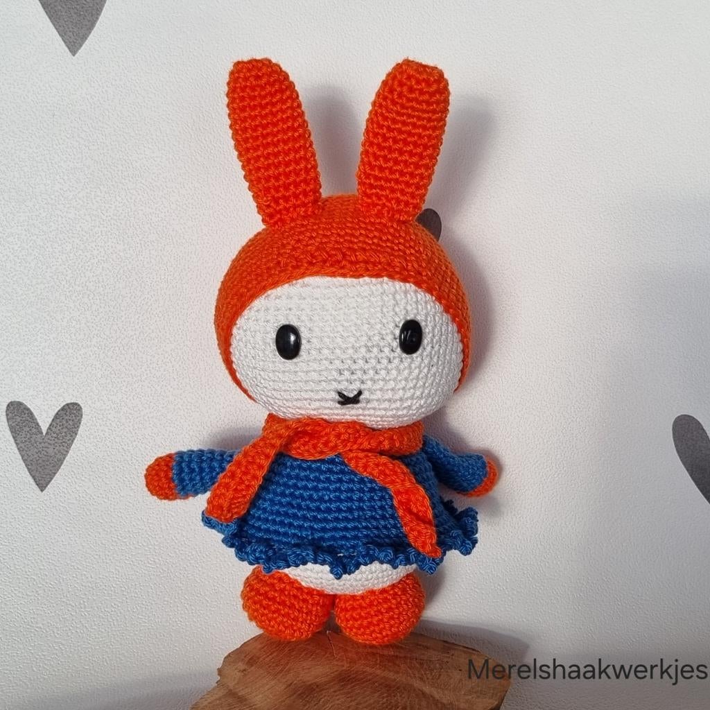Handgemaakte gehaakte Nijntje knuffel, Overige merken, Handgemaakt, Nijntje, Ophalen of Verzenden