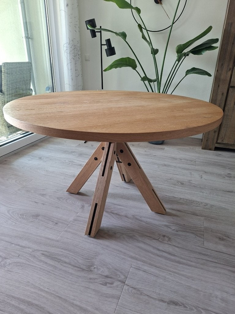 Eettafel Ø 130 cm, Ophalen, Gebruikt, Rond, Modern