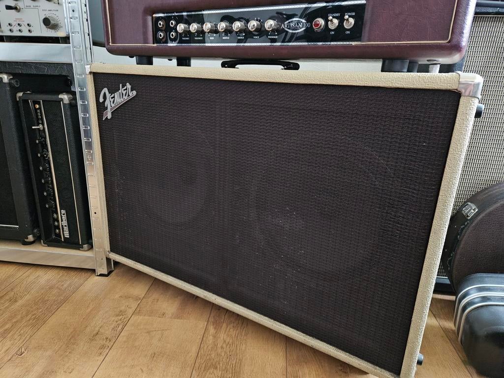 Fender Super-Sonic 2x12 speakerkast 8 Ohm, 120 Watt, Ophalen, Gebruikt, Gitaar, 100 watt of meer