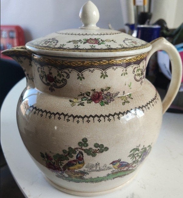 Antieke Copeland Spode "Chelsea" kan met deksel (ca. 1910, Antiek en Kunst, Ophalen