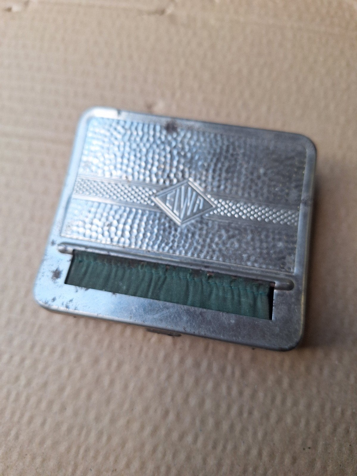 Antieke metalen sigarettenroller, tabaksdoos, Ophalen of Verzenden