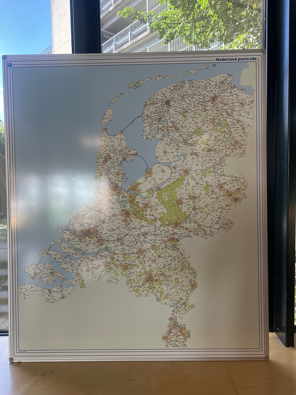 Grote Postcodekaart Nederland - magnetisch, Ophalen, 2000 tot heden, Nederland, Landkaart