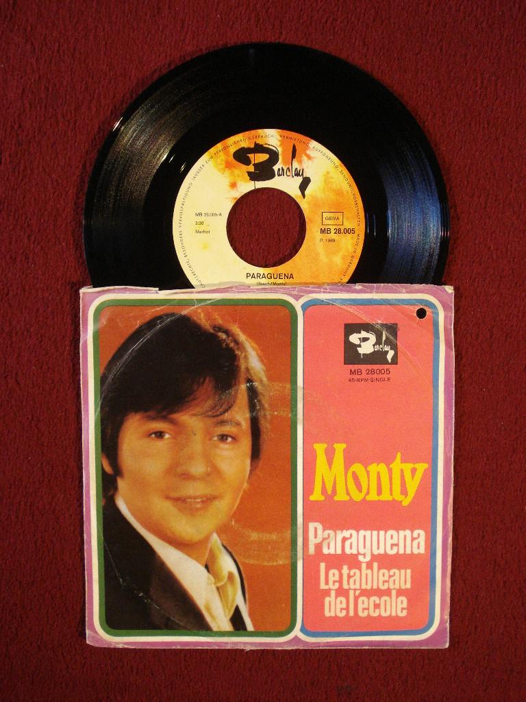 Monty 7" Vinyl Single: ‘Paraguena’ (Duitsland) Jacques, Ophalen of Verzenden, Gebruikt, Pop