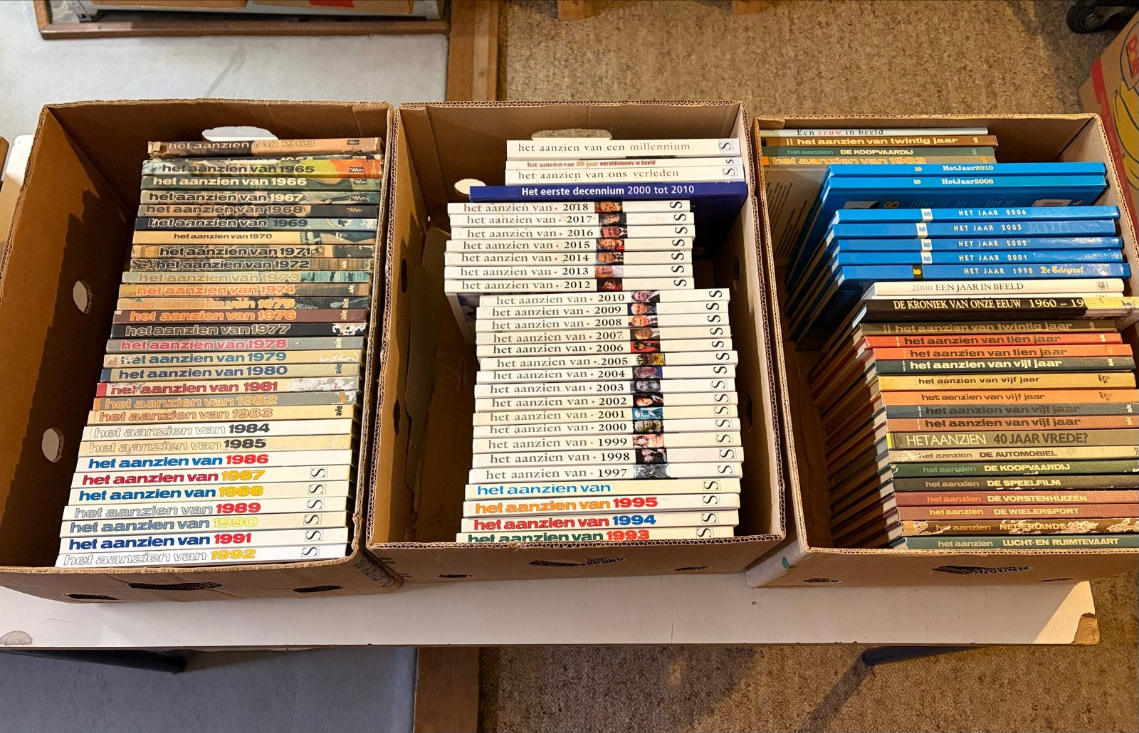 Grote collectie Het Aanzien van boeken (jaren 60-2018), Ophalen, 20e eeuw of later, Gelezen