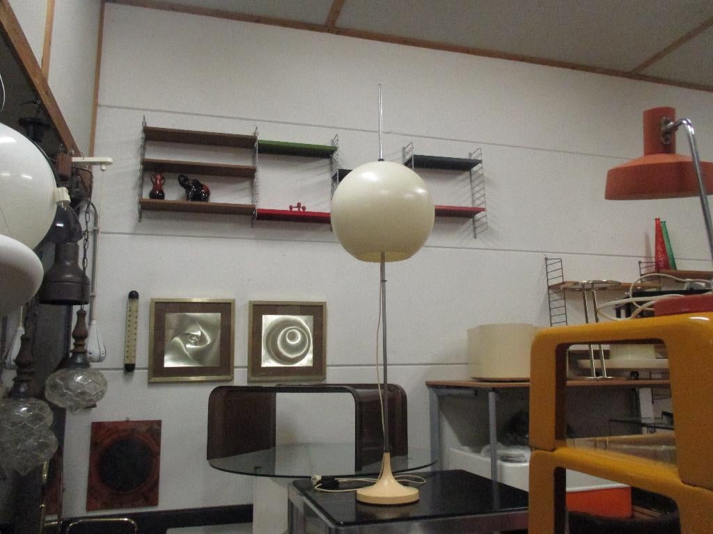 Space age design jaren 60 70 bol vloerlamp retro vintage, Ophalen, Gebruikt, ?, Jaren 70 space age design retro vintage 1970s seventies
