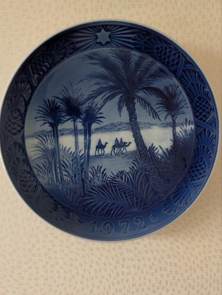 Royal Copenhagen Kerstbord 1972 - In The Desert, Ophalen of Verzenden
