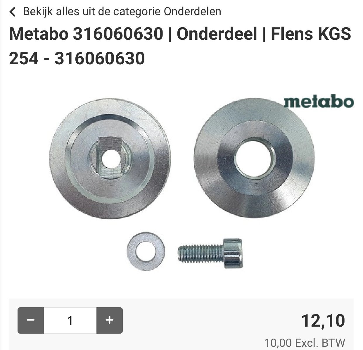 Metabo flens cirkelzaag, Cirkelzaag, Nieuw, Ophalen of Verzenden, 30 tot 70 mm