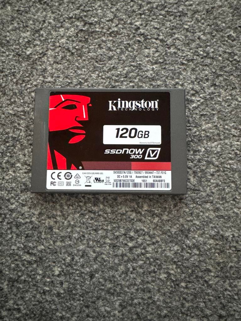 Kingston SSDNow V300 120GB SSD - Snelle opslagupgrade, Computers en Software, Harde schijven, Intern, Server, Ophalen of Verzenden