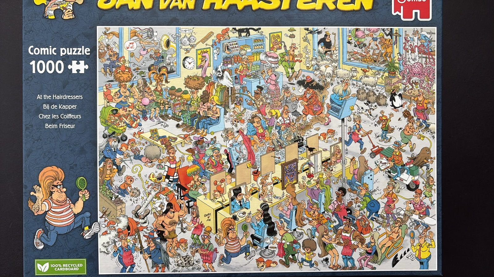 Nieuw! Van Haasteren “Bij de kapper” puzzel 1000 stukjes., Ophalen of Verzenden, 500 t/m 1500 stukjes, Nieuw, Legpuzzel
