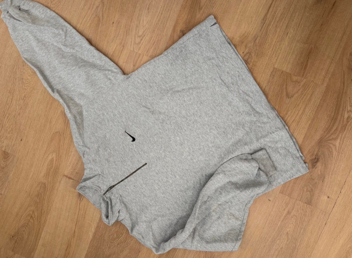 Nike vintage XL oversized trui, Verzenden, Gedragen, Maat 46/48 (XL) of groter, Grijs