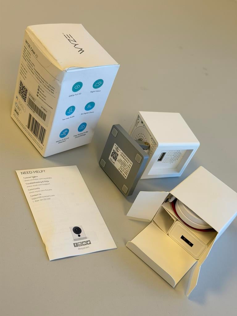 Wyze Cam v2 1080p WiFi Beveiligingscamera Binnen camera HD, Binnencamera, Nieuw, Ophalen of Verzenden, H