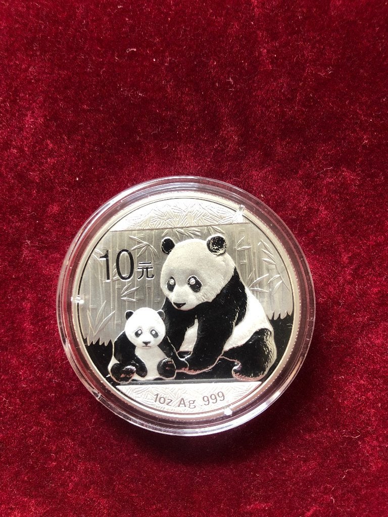1oz zilver China Panda 2012 10 Yuan, Ophalen of Verzenden, Zilver