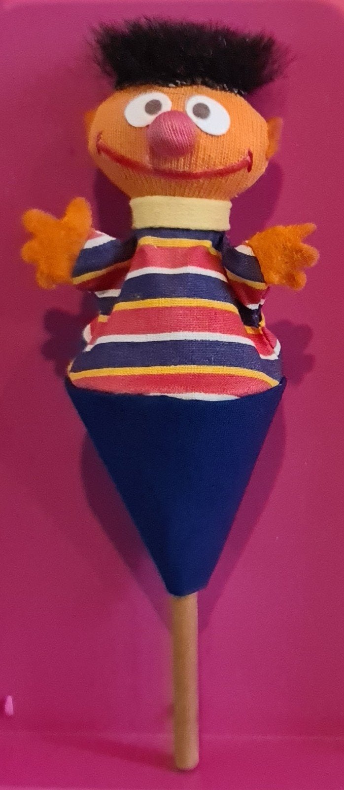 Vintage Ernie handpop pop-up Sesamstraat 1994 Jim Henson, Ophalen of Verzenden, Zo goed als nieuw, Jongen of Meisje