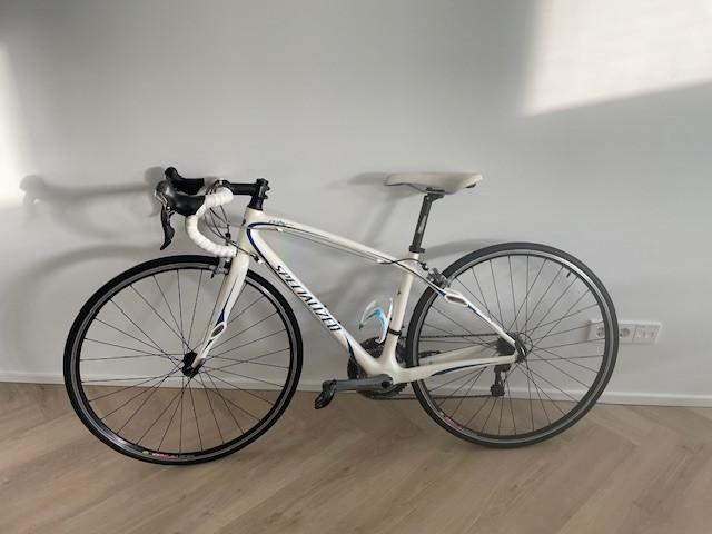 racefiets specialized wit carbon, Fietsen en Brommers, Fietsen | Racefietsen, Overige merken, 28 inch, Gebruikt, Carbon