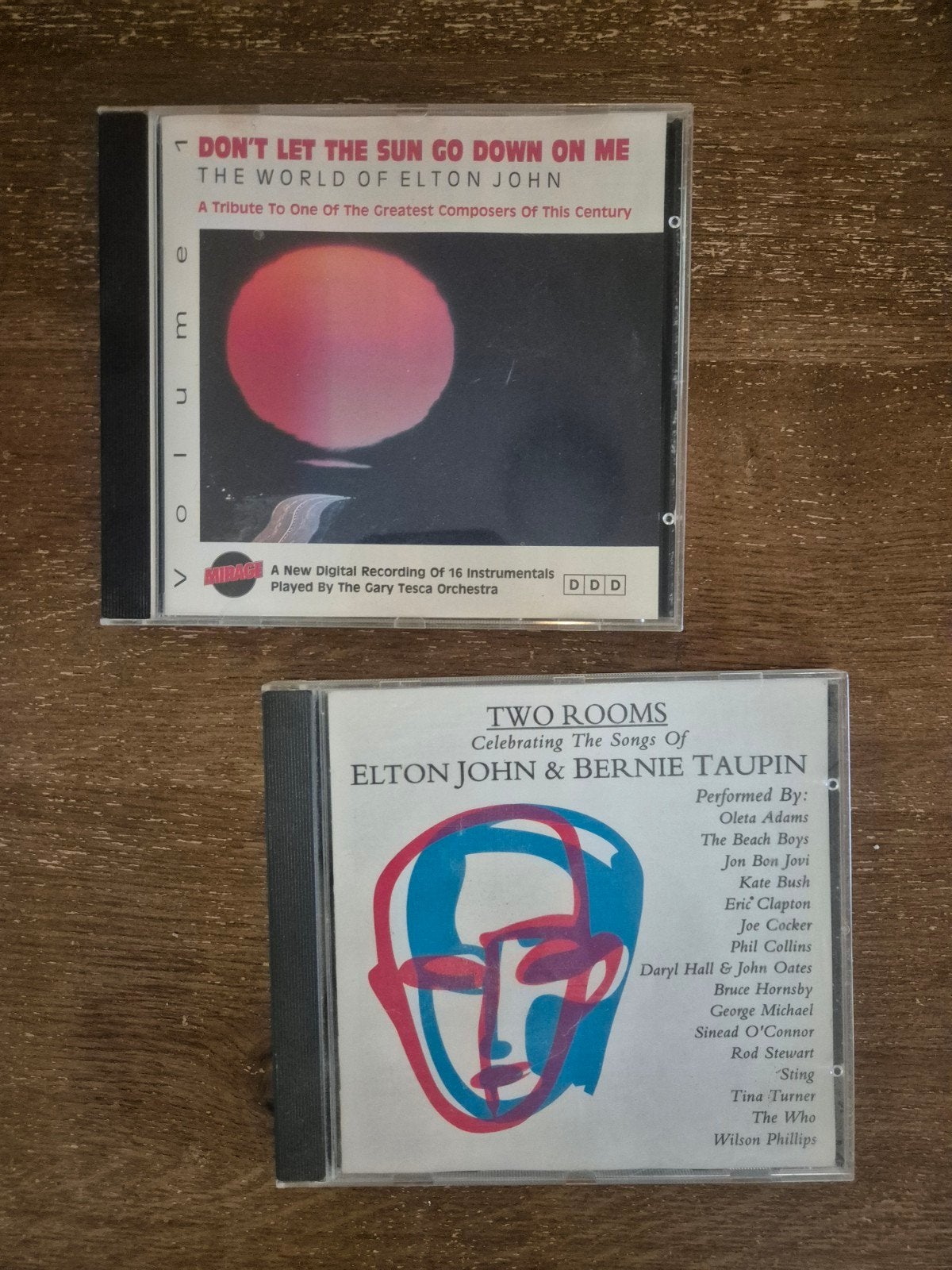 Elton John CD's: Don't Let The Sun Go Down On Me & Two Rooms, Ophalen of Verzenden, Zo goed als nieuw