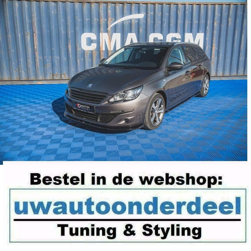 Maxton Spoiler Lip Splitter Voor Peugeot 308 MK2 Facelift St, Verzenden