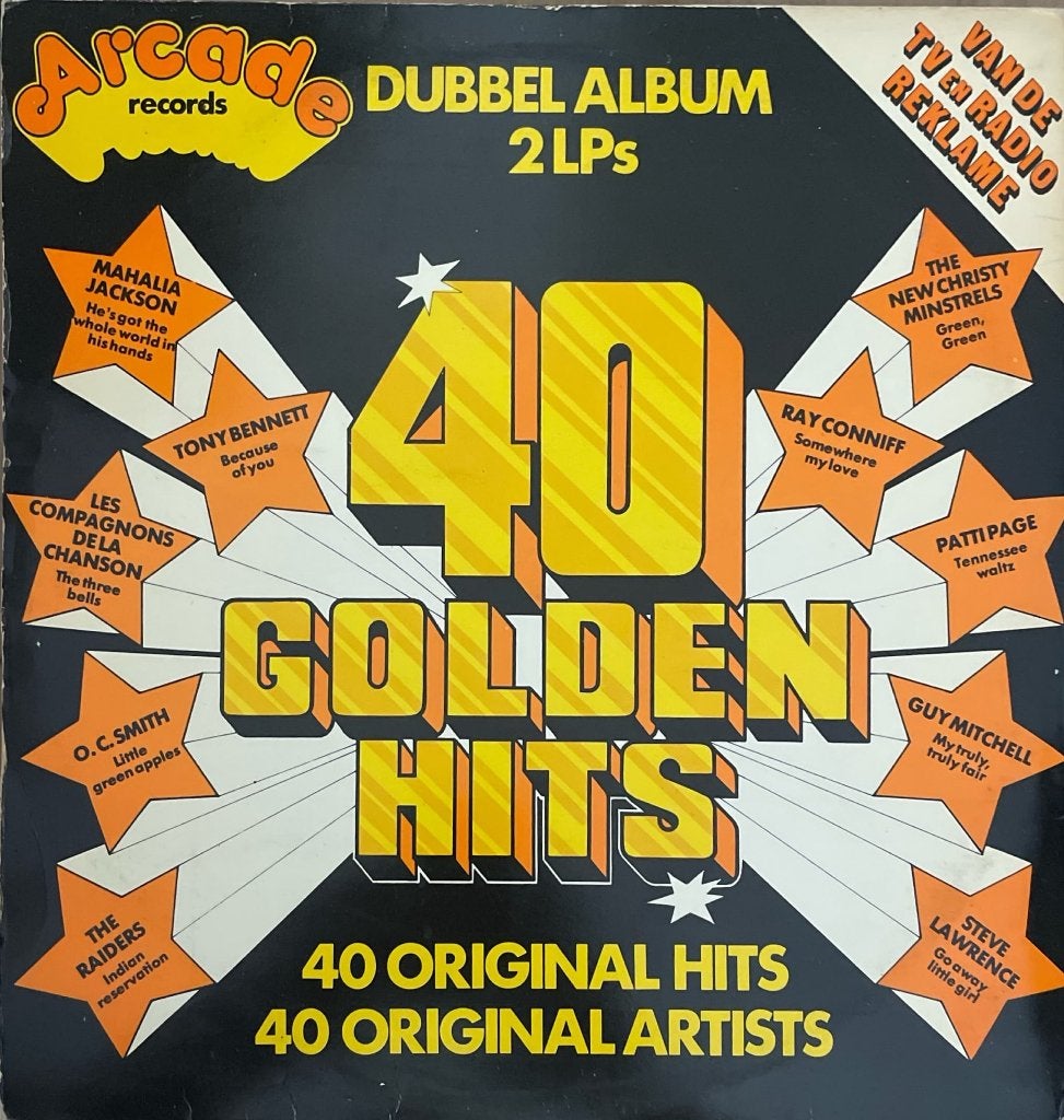 40 Golden Hits 2-LP, Inclusief binnenhoes, Ophalen of Verzenden, Zo goed als nieuw, Pop