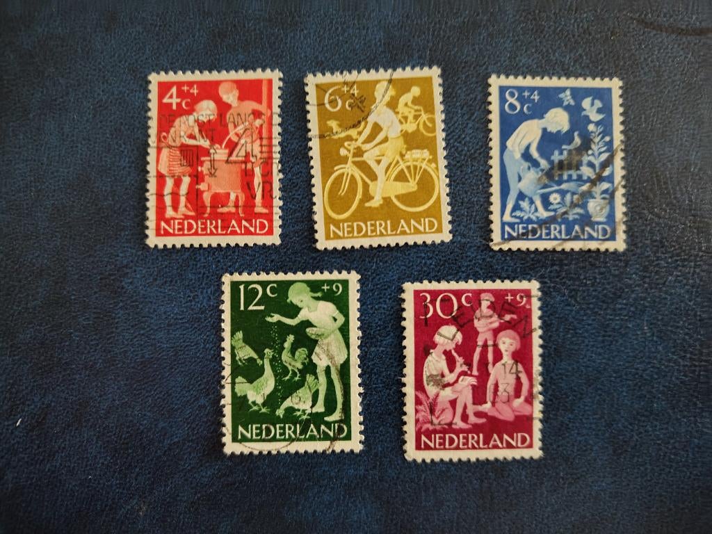 Kinderzegels 1962 NVPH 779-783, Postzegels en Munten, Verzenden, Na 1940, Gestempeld