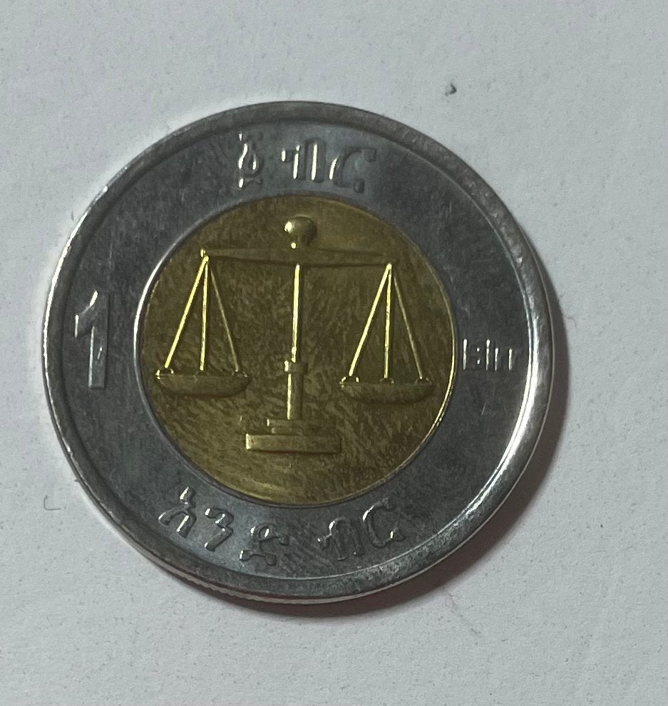 1 birr Ethiopië, Ophalen of Verzenden, Overige landen