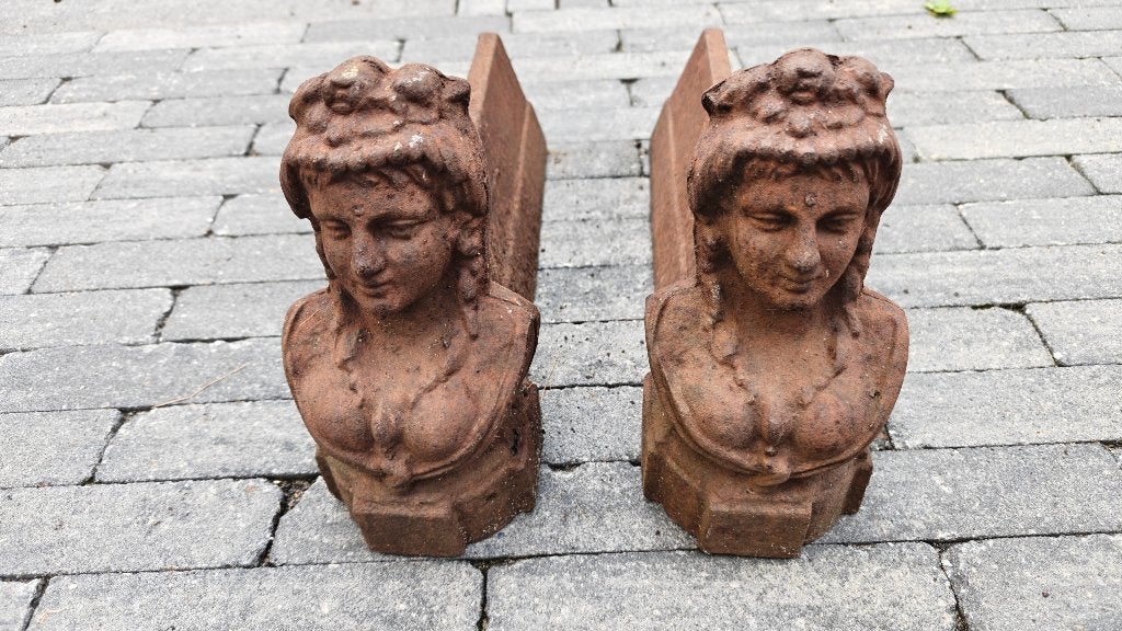 Antieke vuurbokken, Ophalen, Gebruikt, Vrijstaande haard, Houthaard