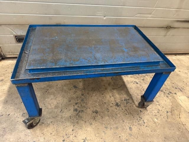 Lastafel stalen werkbank, Doe-het-zelf en Verbouw, Werkbanken, Ophalen, Gebruikt, 70 tot 120 cm