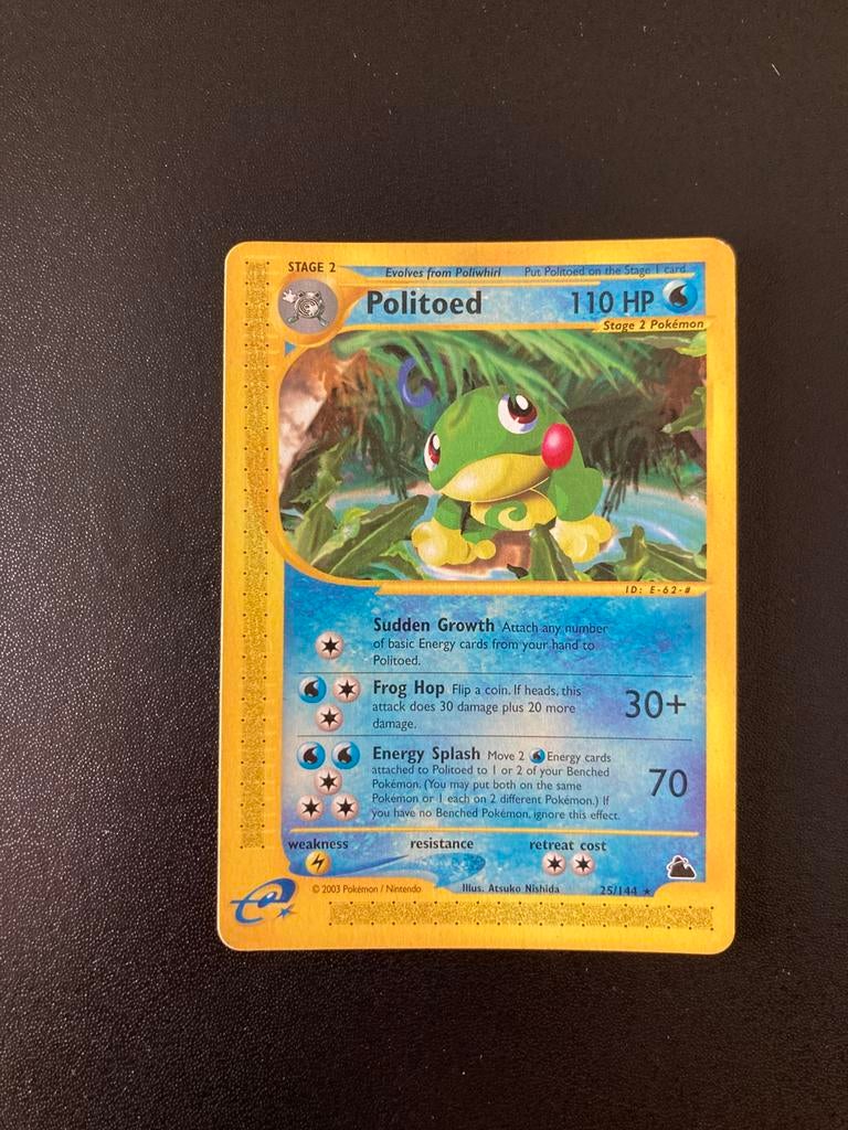 Pokemon kaart Politoed, Ophalen of Verzenden