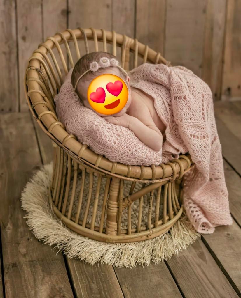 Newborn Photography Chair Photo Costume Decor Rattan Kids, Ophalen of Verzenden, Overige typen